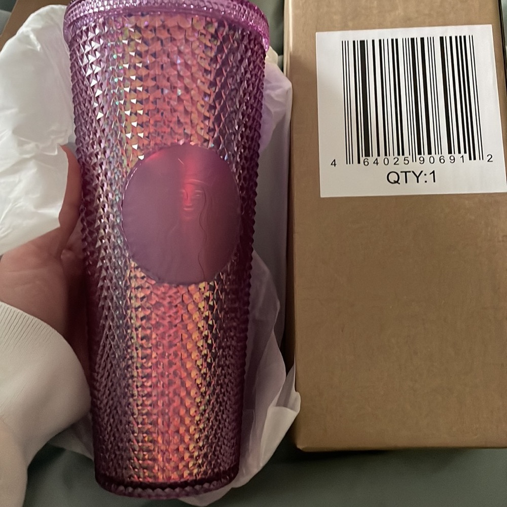 Walt Disney World 50th Anniversary Geometric Starbucks Tumbler w/ Straw Pink New